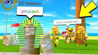 HIDE AND SEEK WITH MUMMY COMMANDS! (Roblox)