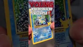 HOW MUCH IS THIS POKEMON CARD WORTH 😳😳 CELEBRATIONS BLASTOISE PSA VALUES #SHORTS