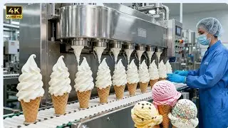 How Ice Cream Is REALLY Made 🍨 | Inside a Modern Ice Cream Factory