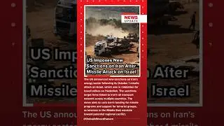 US Sanctions Iran After Missile Attack on Israel #usa #israel