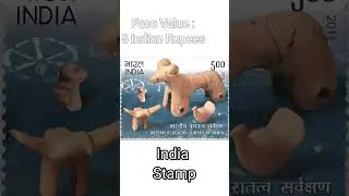 5 Rupees Stamp_Archaeological Survey of India 2_Indian stamp 2011 #stamps #archaeology #2011 #india