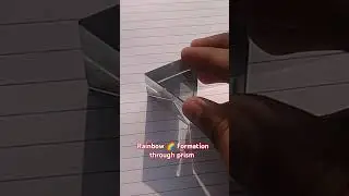 Prism - Refraction through Spectrum - Rainbow 🌈 #prism #rainbow #refraction