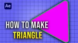 How to Create a Rounded Triangle in After Effects (Beginner Tutorial)