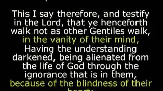 being alienated from the life of God through the ignorance that is in them,