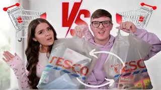 Boyfriend VS Girlfriend SuperMarket *SHOPPING CHALLENGE* + GIFT EXCHANGE!!