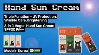 Youthful Hand Sun Cream ,3-in-1 SPF30/PA++ Hand Protection with EVE Vegan Cert.& Air-Touch Texture