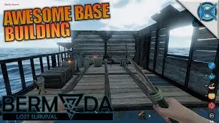 AWESOME BASE BUILDING | Bermuda - Lost Survival | Let's Play Gameplay | S01E04