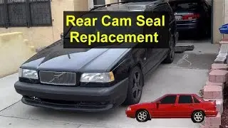 Cam seal replacement, rear exhaust camshaft position behind the cam sensor, Volvo S70, 850, V70 VOTD