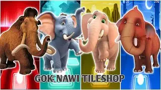 🎬⚡ Funny many🦣🆚 Funny Elephant Blue 🐘🆚 Funny Trunk 🐘🆚 Funny Jawapan🐘|Coffin Dance Tiles Hop 🪩🎊🌈🔥