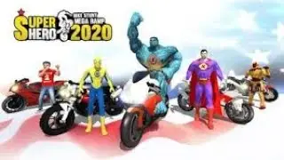 SUPERHERO BIKE - Gameplay All Levels Walkthrough(Android, ios) New Update Max Levels (37&38)