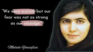 Inspirational Quotes from Malala Yousafzai who has a second chance to life