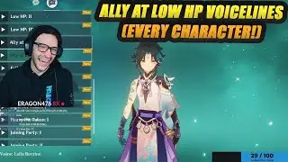 NEW VOICELINES! Ally at Low HP (EVERY CHARACTER) | Genshin Impact 3.0