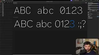Font design session: matching Name Mono Thin to Name Sans Text Thin