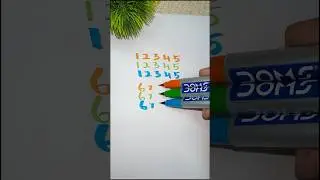#3d Numbers writing ✍️ #art #trending #shorts #satisfying #number #maths #drawing #funny #ytshorts