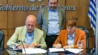 Canelones y Fundaci&oacute;n Scholas Occurrentes firmaron convenio para apoyar j&oacute;venes vulnerables