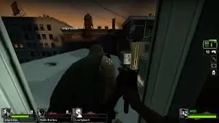 Rails Barlow reacts to me ''crowning'' the witch with an SMG  &mdash; Left 4 Dead 2