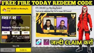 FREE FIRE PRO LEAGUE GRAND FINALS REDEEM CODE | TODAY NEW REDEEM CODE FREE FIRE | FFPL REDEEM CODE