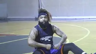 Sada Baby Drop's 40 wearing LeBron 17 Monstars