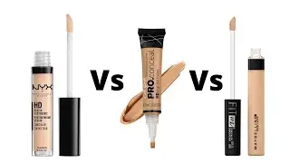 LA GIRL PRO CONCEALER против MAYBELLINE FIT ME CONCEALER против NYX HD CONCEALER | RUCHI KUMARI