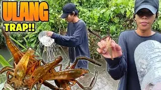 DIY Plastic Bottle Trap Catch Ulang | Freshwater Prawn | BUHAY BUKID