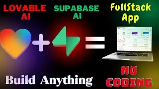 Make Full-Stack App with AI (No Code, Free Supabase Hack!)  Lovable AI + Supabase