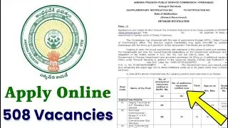 Andhra Pradesh Group 2 Notification 2023 &ndash; Check 950 APPSC Group 2 Posts List 2022 @ psc.ap.gov.in