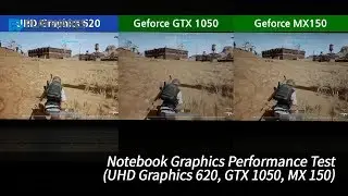 노트북 그래픽 성능 비교 UHD620 vs GTX1050 vs MX150