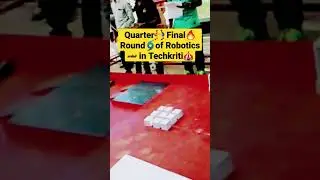Quarter Final Roundof Robotics in Techkriti #roboticsgaurav #viral #shorts #learning #project