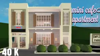 bloxburg | Mini Cafe and Apartment | speed build | axlea