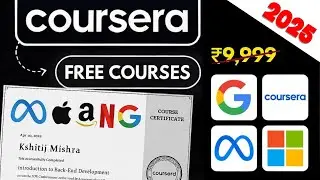 How To Get Coursera Courses for FREE with Certificates in 2025 | Step by Step Complete Guide