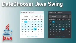 Как использовать выбор диапазона дат в Java Swing