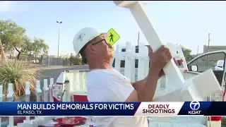 Crosses for Losses at El Paso shooting scene