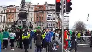 St Patricks Day post-parade atmosphere