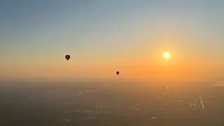 Sunset from a hot air balloon | Netherlands | cameron z-750 ph-gph