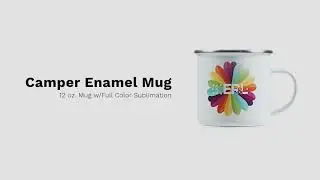 Stop N Go: Camper Enamel Mug w/Full Color Sublimation