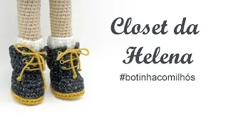 Closet da Helena - Botinhas com Ilhós  -  por @ArteeManhaKids