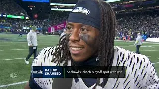Rashid Shaheed reacts to WILD game vs. Rams & clinching playoff spot | SportsCenter
