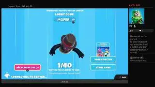 I play fall guys with my viewers