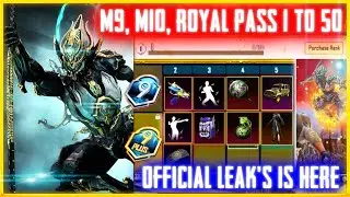 m9 royal pass pubg mobile |month 9 royal pass |m9 royal pass| bgmi m9 royal pass 1 to 50 all rewards