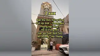 Nhà mặt đường gần sân Golf An Dương, Hải Phòng có Thang máy, Full nội thất