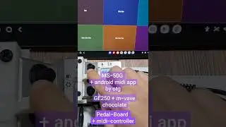 Small pedal-board with midi-controller (chocolate, android app)