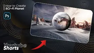 How to Create SCI-FI Planet Floating Within a Landscape - Adobe Photoshop