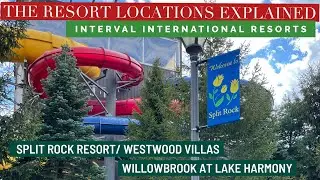 Курорты Split Rock против Westwood против Willowbrook Lake Harmony PA Interval timeshare Resorts