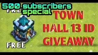 coc free id//coc account free of th13 for all//free coc id//💘💖💖must watch//coc th 13 free giveaway