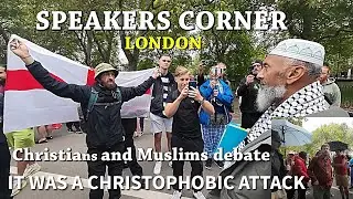 SPEAKERS CORNER Christians & Muslims Debate | Bob Talks on Charlie Kirk #london #speakerscorner