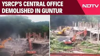 YSRCP Party Office | Jagan Reddy Party's Central Office In Guntur Demolished By Civic Body