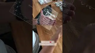 Acrylic Wedding Invitation Assembly Process 🤩
