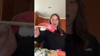 eating sushi