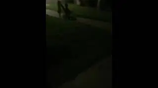 Baby lifting a five year old on a car