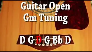 Guitar Open Gm Tuning D G D G Bb D